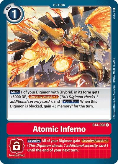 Atomic Inferno (OPTION) / DIGIMON - GREAT LEGEND - obrázek 1