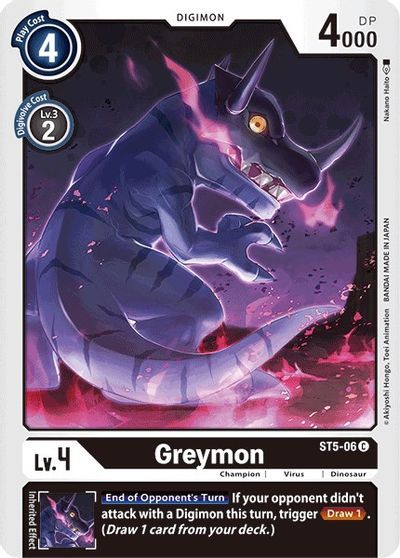 Greymon (C) / DIGIMON - STARTER DECK - obrázek 1