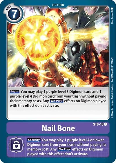 Nail Bone (OPTION) / DIGIMON - STARTER DECK - obrázek 1