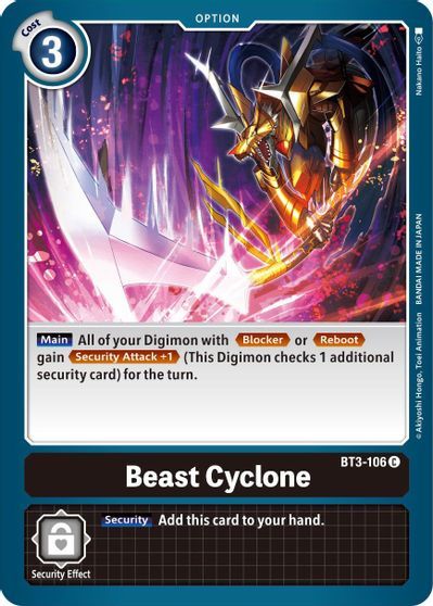 Beast Cyclone (OPTION) / DIGIMON - obrázek 1
