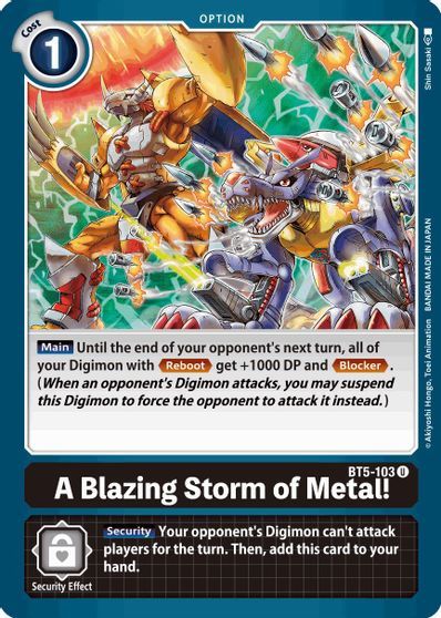 A Blazing Storm of Metal! (OPTION) / DIGIMON - Battle of Omni - obrázek 1