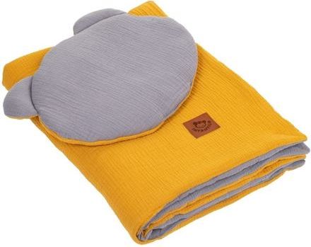 Mušelínový set do postýlky Infantilo grey/yellow - obrázek 1
