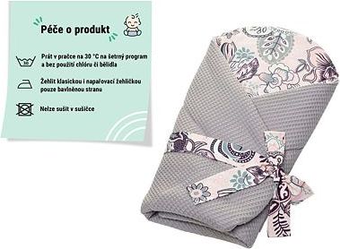 Vaflová zavinovačka Infantilo grey/light boho - obrázek 2