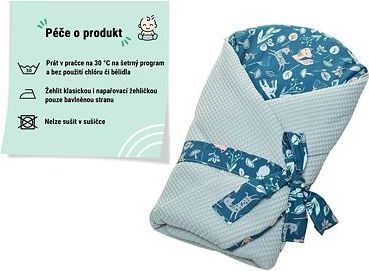 Vaflová zavinovačka Infantilo mint/forest animals - obrázek 2