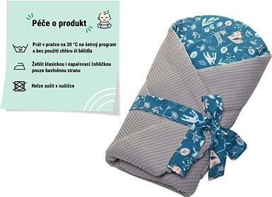 Vaflová zavinovačka Infantilo grey/forest animals - obrázek 2