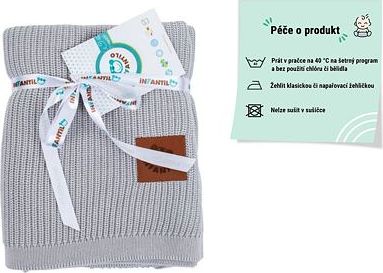 Bambusová dečka Infantilo grey - obrázek 4