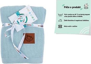 Bambusová dečka Infantilo light blue - obrázek 4