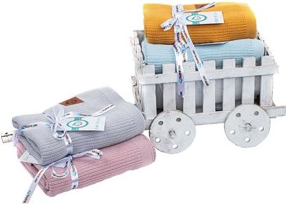 Bambusová dečka Infantilo light blue - obrázek 6