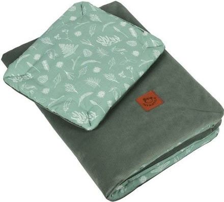 Velvet set do postýlky Infantilo khaki/green forest - obrázek 1
