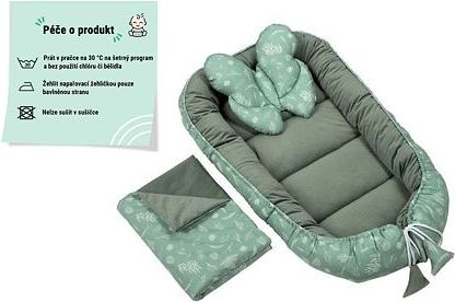 Velvet set s hnízdečkem Infantilo khaki/green forest - obrázek 4