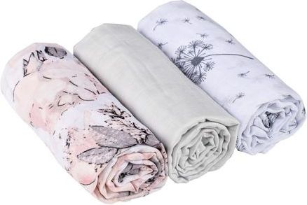 Mušelínové plenky Infantilo 3 ks Flowers - obrázek 1