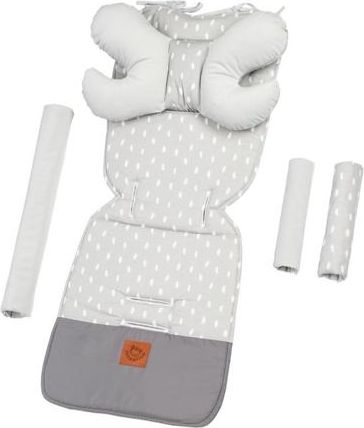 Velvet vložka do kočárku Infantilo grey/rain - obrázek 1