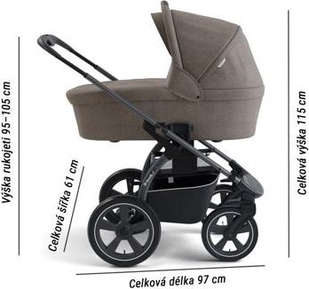 Set kočárek X-lander X-Move 2021 Evening grey - obrázek 4