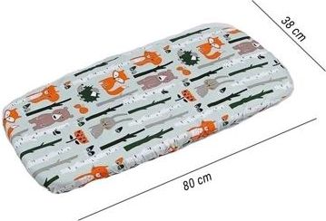 Bavlněné prostěradlo do kočárku Infantilo forest friends - obrázek 3