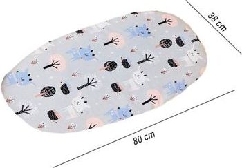 Bavlněné prostěradlo do kočárku Infantilo fawns - obrázek 2