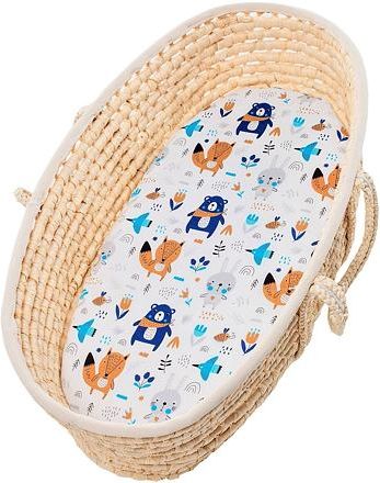 Bavlněné prostěradlo do kočárku Infantilo navy/animals - obrázek 1