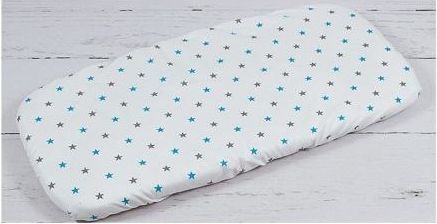Bavlněné prostěradlo do kočárku Infantilo grey/blue stars - obrázek 1