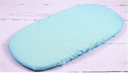 Bavlněné prostěradlo do kočárku Infantilo mint/black polka dots - obrázek 1