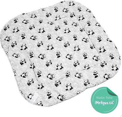 Velvet zavinovačka Infantilo grey/pandas - obrázek 3
