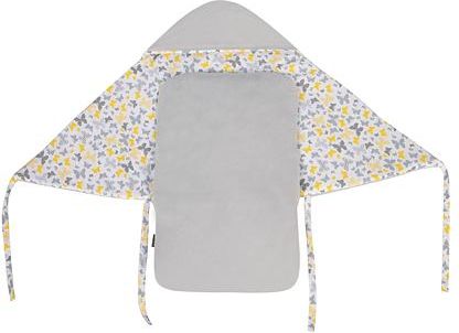 Zavinovačka s kapucí do autosedačky Tesoro - grey/butterflies - obrázek 2