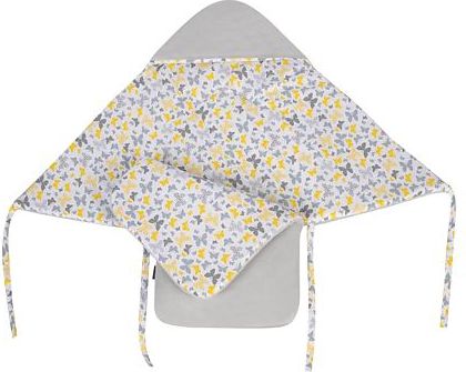 Zavinovačka s kapucí do autosedačky Tesoro - grey/butterflies - obrázek 3