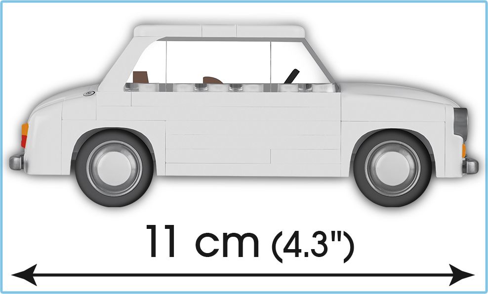 Cobi 24553 Youngtimer SYRENKA 104, 1:35, 100 k, 1f - obrázek 3