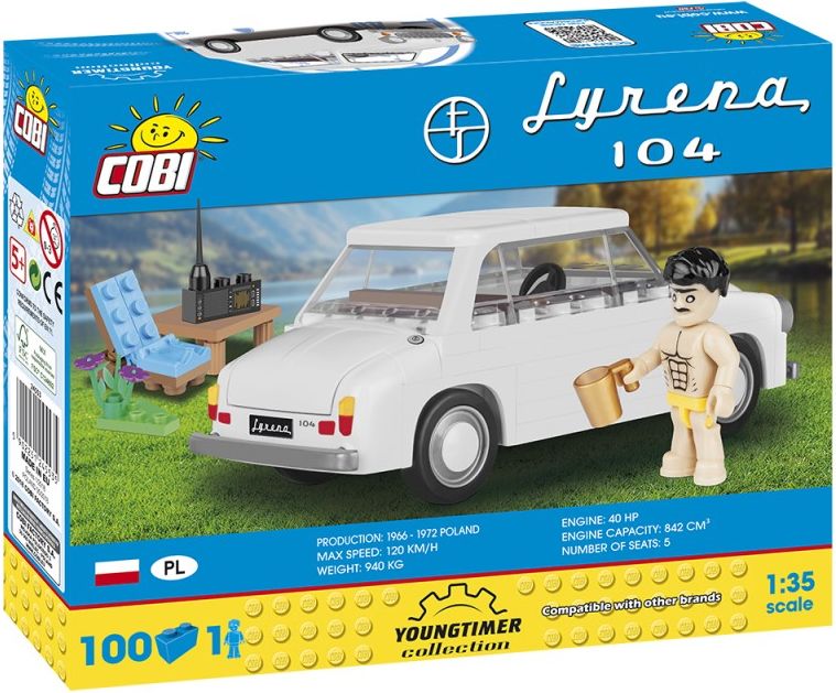 Cobi 24553 Youngtimer SYRENKA 104, 1:35, 100 k, 1f - obrázek 5