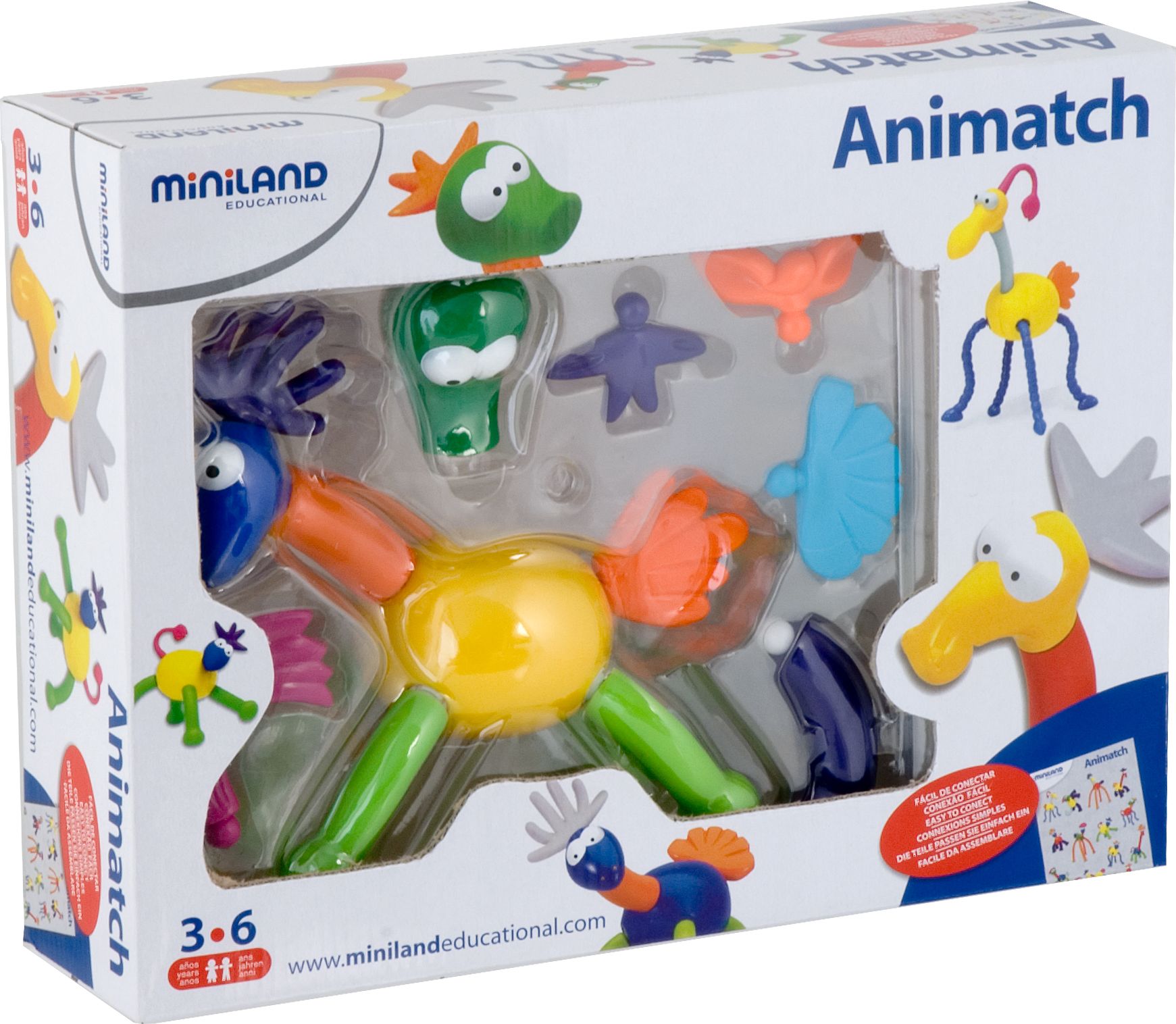 Miniland Animatch – stavebnice zvířátek - obrázek 1