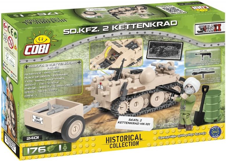 Polopásové vozidlo Sd.Kfz. 2 Kettenkrad HK 101 COBI 2401 - World War II - obrázek 3