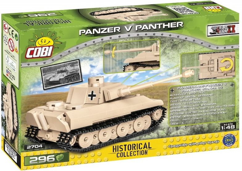 Cobi 2704 SMALL ARMY – Panzer V Panther, 1:48, 296 k - obrázek 3