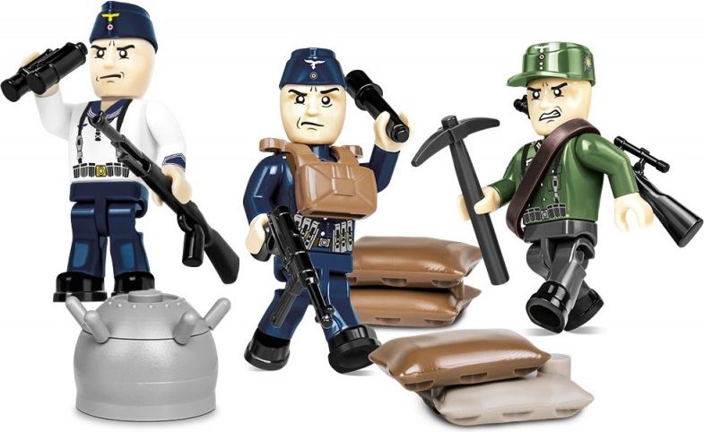 Cobi 2046 SMALL ARMY - 3 figurky s doplňky Narvik 1940, 30 k - obrázek 2
