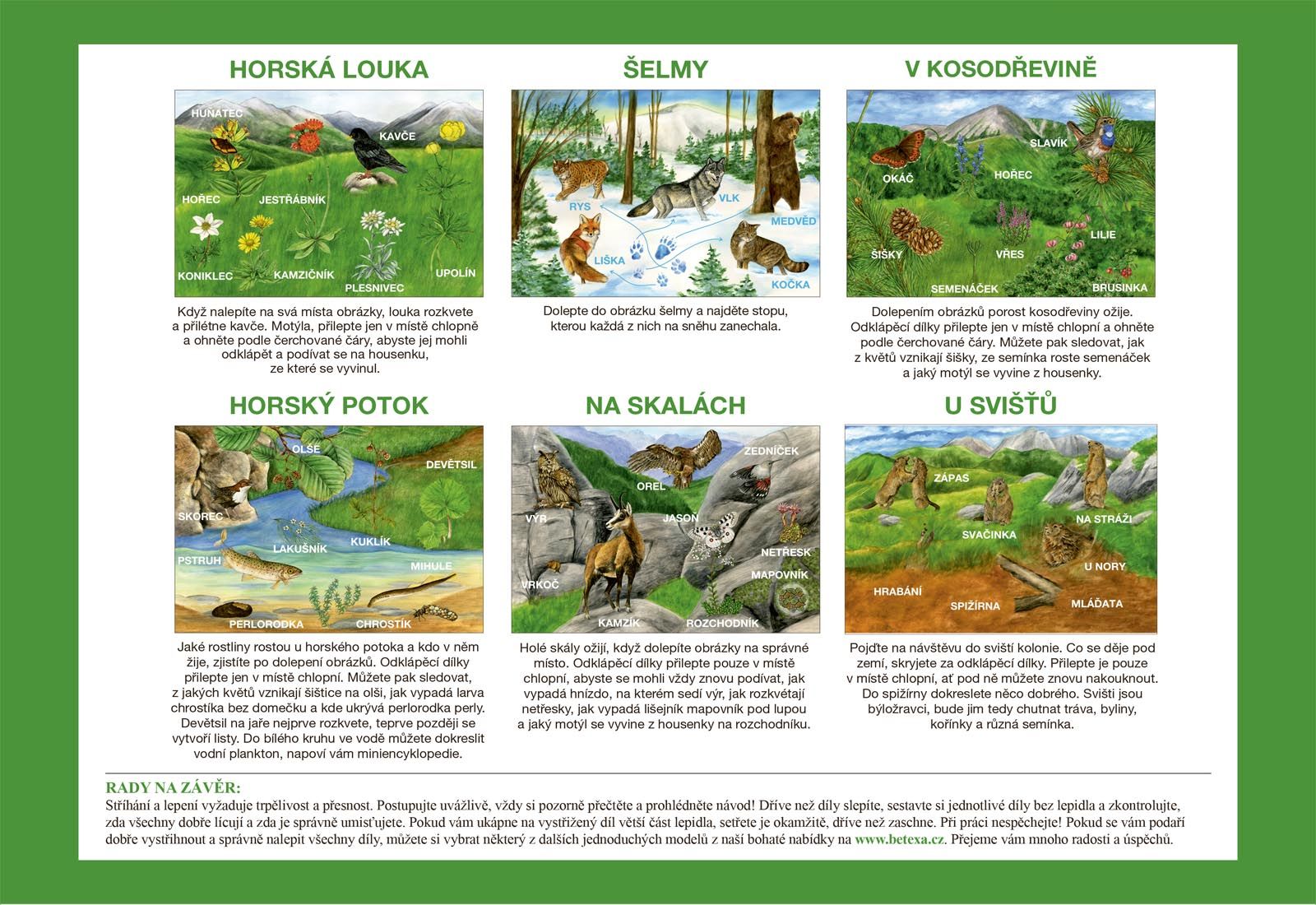 Betexa Začínáme vystřihovat – Na horách - obrázek 3
