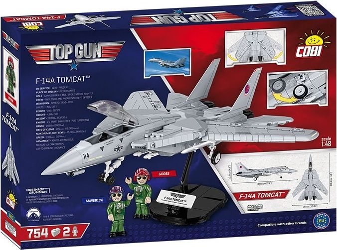 Cobi 5811 Top Gun F-14 Tomcat, 1:48, 754 k, 2 f - obrázek 3
