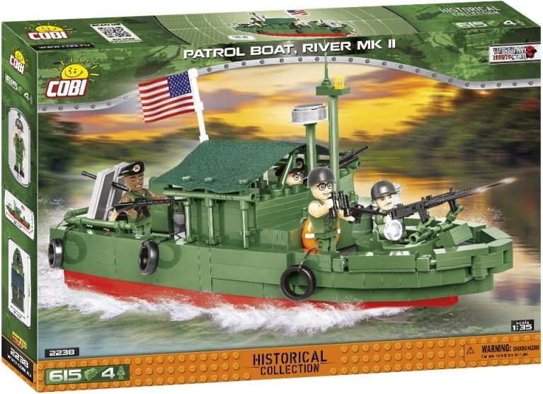 Cobi 2238 SMALL ARMY – Patrol Boat River MK II, 1:35, 615 k, 4 f - obrázek 1