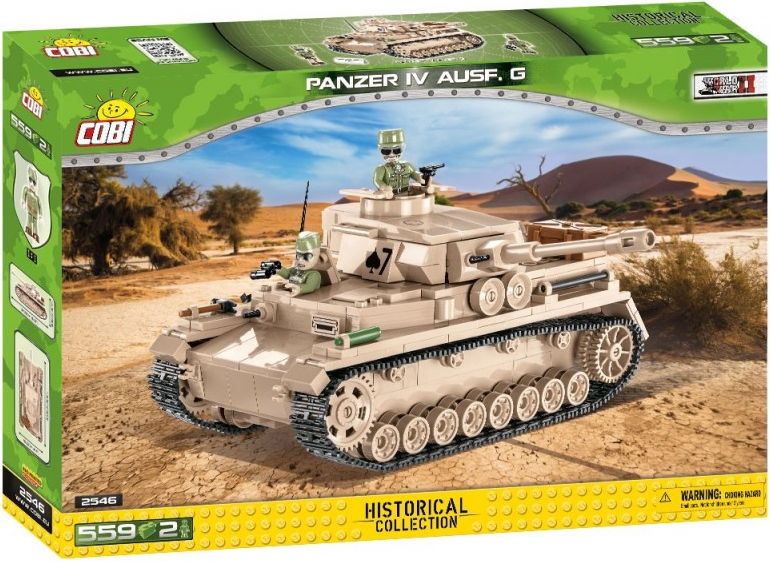 Cobi 2546 II WW - Panzerkampfwagen IV Ausf G DAK, 559 k, 2 f - obrázek 1