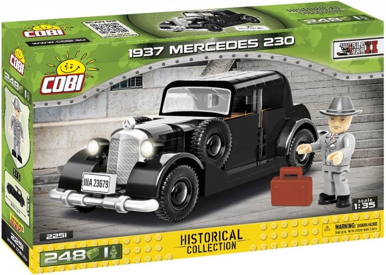 COBI 2251 World War II Německé civilní vozidlo 1937 MERCEDES 230 - obrázek 1