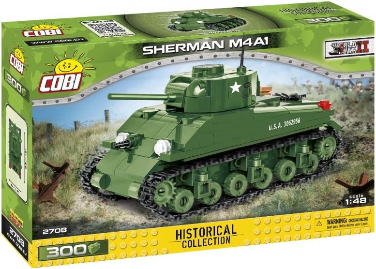 COBI 2708 World War II Americký tank Sherman M4A1 - obrázek 1