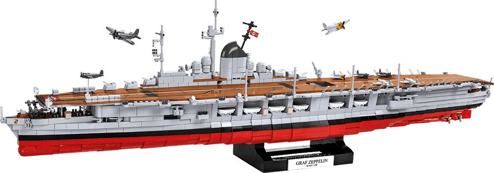 1/1 COBI 4826 World War II Německá letadlová loď GRAF ZEPPELIN - obrázek 2