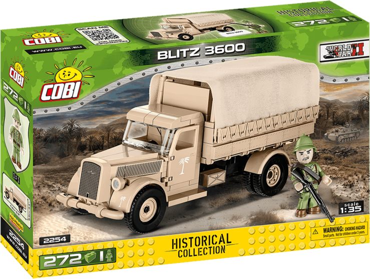 COBI 2254 World War II Nákladní vozidlo Opel BLITZ 3600 - obrázek 1
