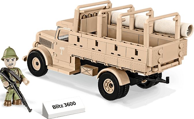 COBI 2254 World War II Nákladní vozidlo Opel BLITZ 3600 - obrázek 2