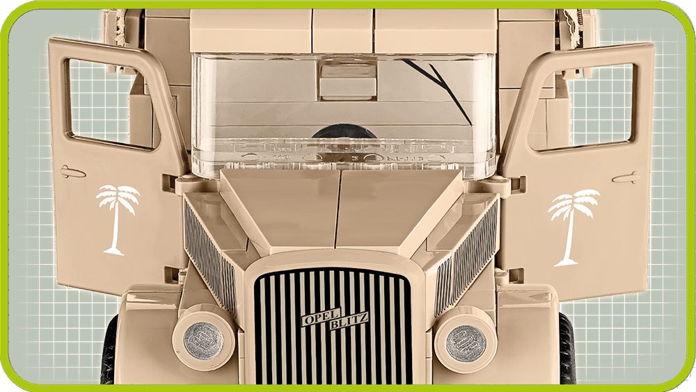 COBI 2254 World War II Nákladní vozidlo Opel BLITZ 3600 - obrázek 4