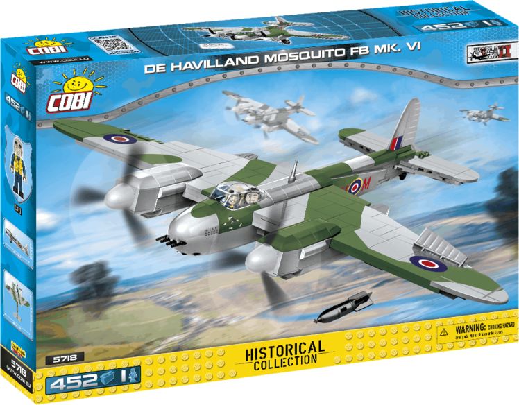 COBI 5718 WW II - Víceúčelový bojový letoun de Havilland Mosquito FB Mk. VI. - obrázek 1