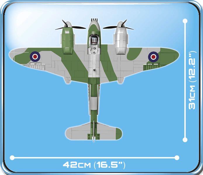 COBI 5718 WW II - Víceúčelový bojový letoun de Havilland Mosquito FB Mk. VI. - obrázek 6