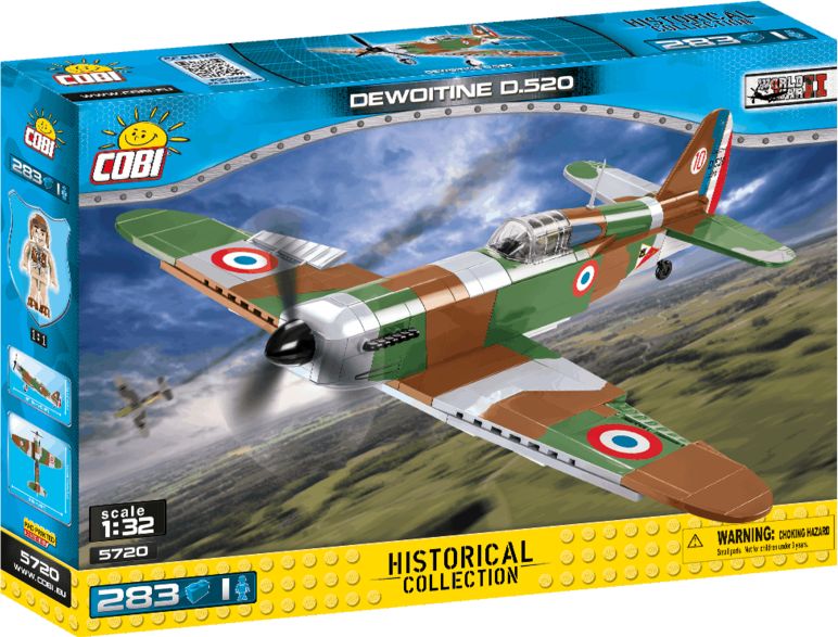 COBI 5720 World War II Francouzský stíhací letoun Dewoitine D.520 - obrázek 1