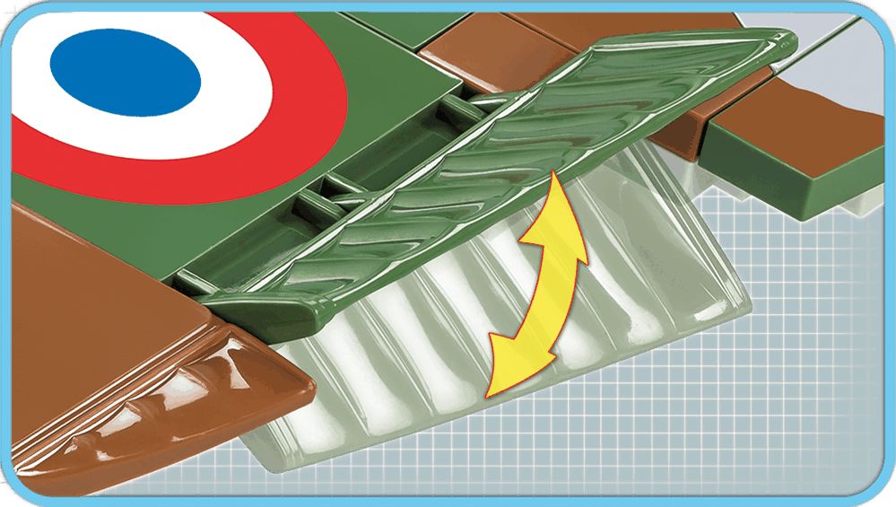 COBI 5720 World War II Francouzský stíhací letoun Dewoitine D.520 - obrázek 5