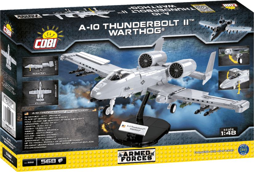 COBI 5812 Armed Forces Americký bitevní letoun A-10 Thunderbolt II WARTHOG - obrázek 11
