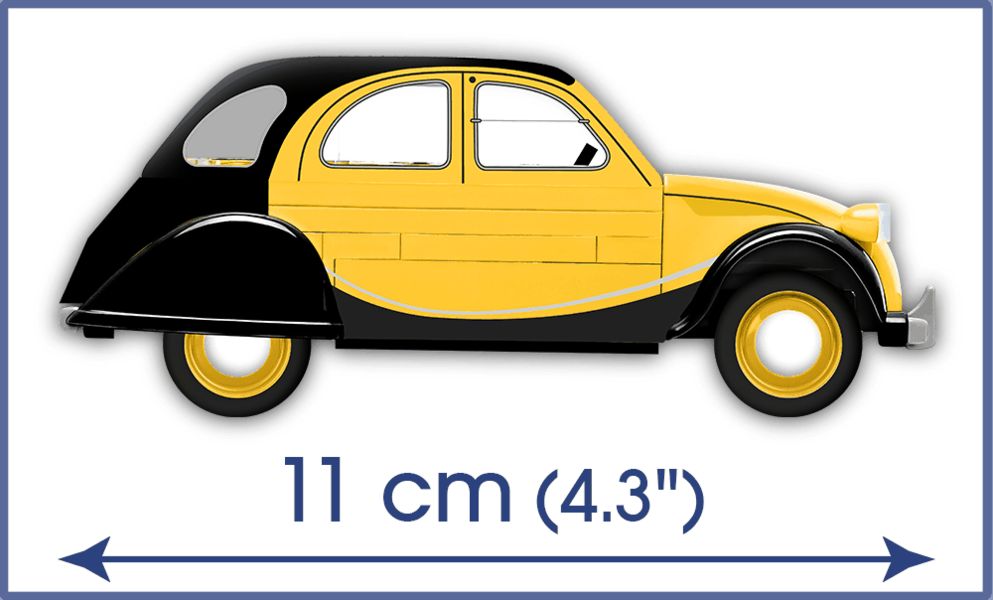 AUTOMOBIL CITROËN 2CV ,,KACHNA" CHARLESTON 1980 COBI 24512 - YOUNGTIMER - obrázek 4