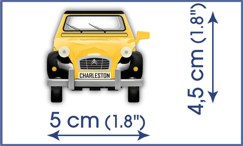 AUTOMOBIL CITROËN 2CV ,,KACHNA" CHARLESTON 1980 COBI 24512 - YOUNGTIMER - obrázek 5