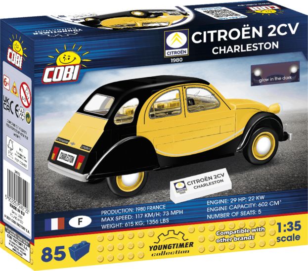 AUTOMOBIL CITROËN 2CV ,,KACHNA" CHARLESTON 1980 COBI 24512 - YOUNGTIMER - obrázek 6