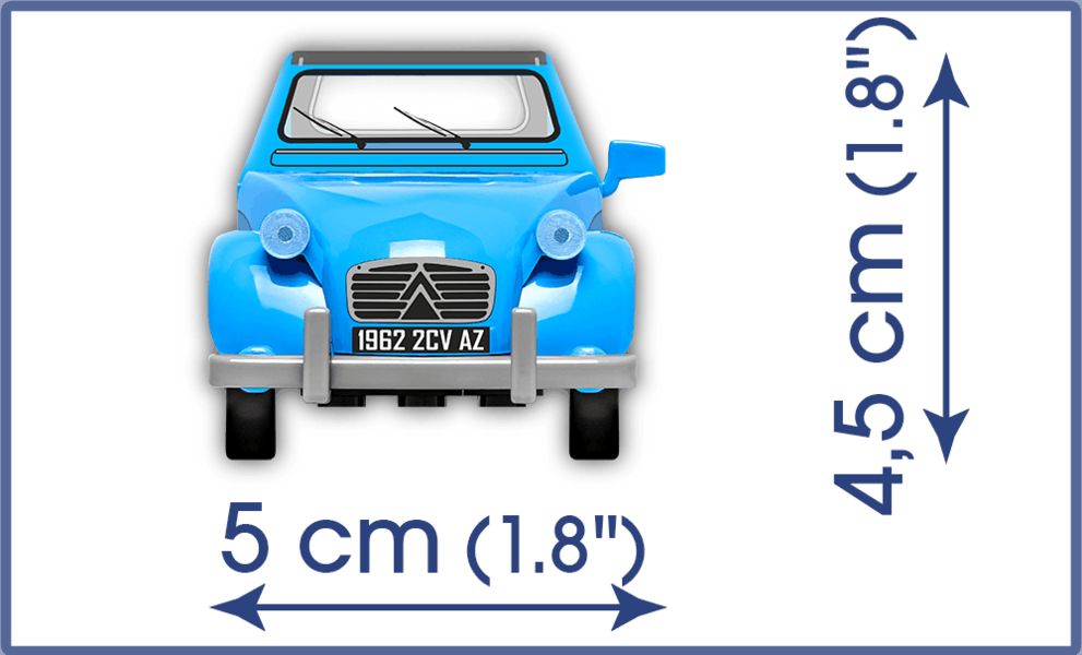 COBI Citroen 2CV typ AZ (1962), 1:35, 82 k - obrázek 4